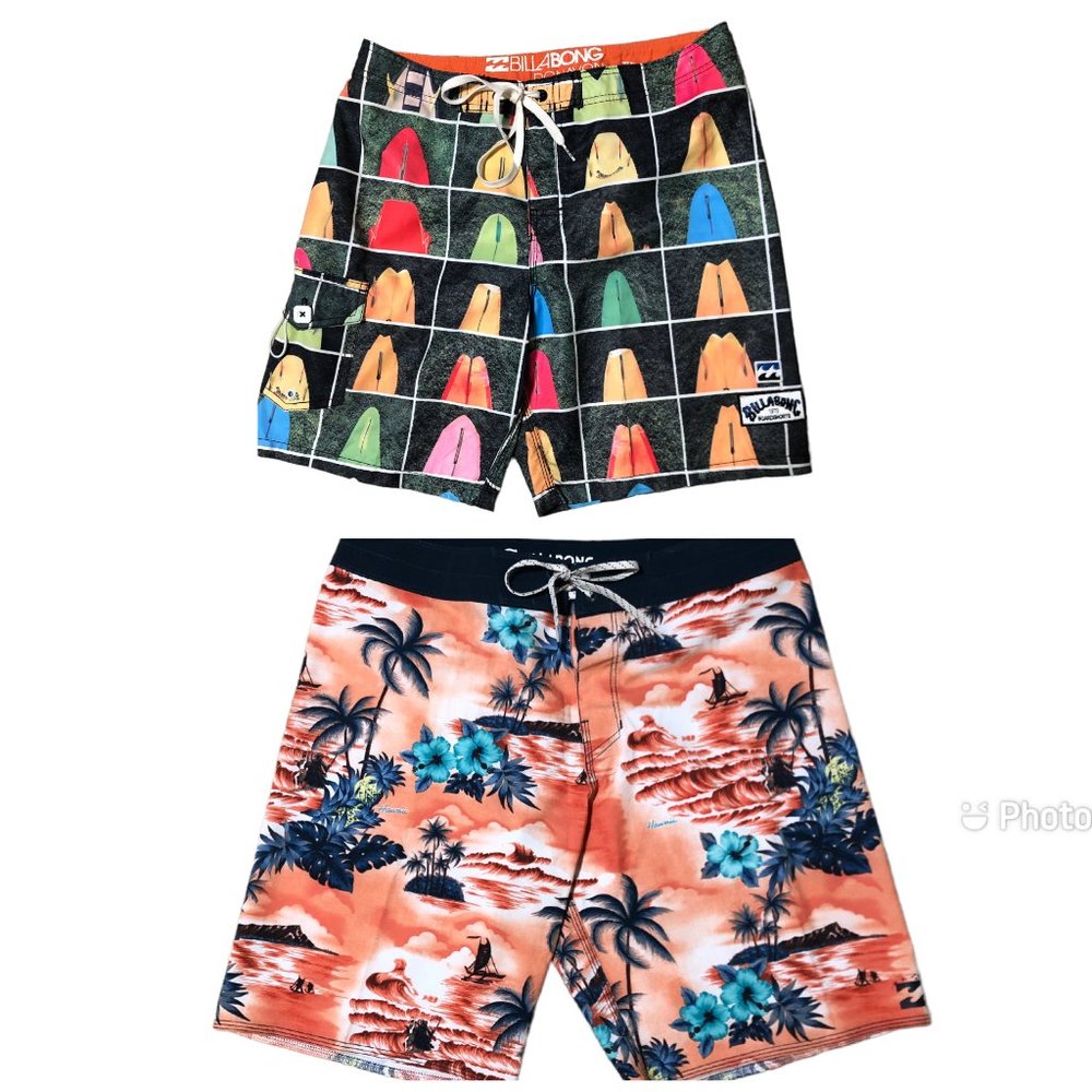 Lk New-2 Pairs Billabong Boardshorts-Size 32